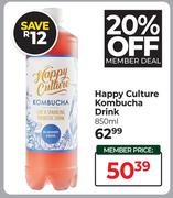 Happy Culture Kombucha Drink-850ml