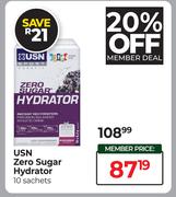 USN Zero Sugar Hydrator 10 Sachets