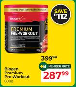 Biogen Premium Pre Workout-600g