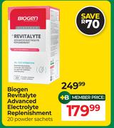 Biogen Revitalyte Advanced Electrolyte Replenishment 20 Powder Sachets