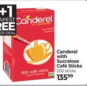 Canderel With Sucralose Cafe Sticks 200 Sticks