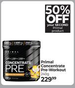 Primal Concentrate Pre Workout-240g