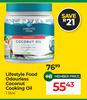 Lifestyle Food Odourless Coconut Cooking Oil-1L