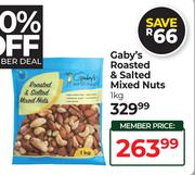 Gaby's Roasted & Salted Mixed Nuts-1Kg