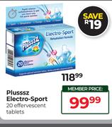 Plusssz Electro Sport 20 Effervescent Tablets