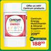 Centrum Energy Multivitamin & Mineral Supplement-30 Tablets