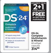 DS-24 Complete Multivitamin & Mineral-60 Softgel Capsules 