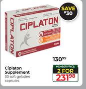 Ciplaton Supplement 30 Soft Gelatine Capsules-For 2