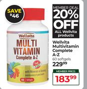 Wellvita Multivitamin Complete A-Z-60 Softgels