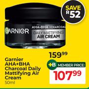 Garnier AHA + BHA Charcoal Daily Mattifying Air Cream-50ml
