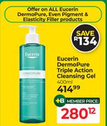 Eucerin Dermo Pure Triple Action Cleansing Gel-400ml