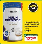 Lifestyle Health Inulin Prebiotic Fibre Powder-300g