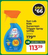 Sun Lab Kids Sunscreen Trigger Spray SPF50-250ml