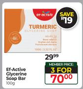 Ef-Active Glycerine Soap Bar-For 3 x 100g