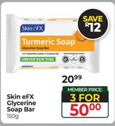 Skin eFX Glycerine Soap Bar-For 3 x 150g