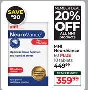 MNI NeuroVance 60 Plus 10 Tablets