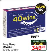 Easy Sleep 40 Winx 30 Day Supply-For 2