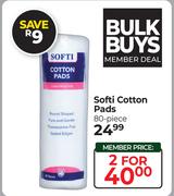 Softi Cotton Pads 80 Piece-For 2