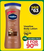 Vaseline Body Lotion-For 2 x 400ml