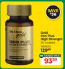 Dis Chem Gold Iron Plus High Strength 30 Coated Tablets