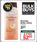 Bramley Body Lotion-For 2 x 400ml
