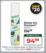 Batiste Dry Shampoo-200ml