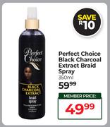 Perfect Choice Black Charcoal Extract Braid Spray-350ml