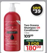 Two Oceans Shampoo Or Conditioner-For 2 x 1L