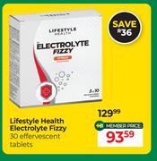 Lifestyle Health Electrolyte Fizzy 30 Effervescent Tablets