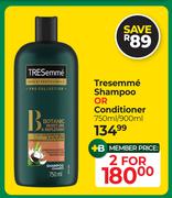Tresemme Shampoo Or Conditioner 750ml/900ml-For 2 