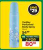 Yardley Perfumed Body Spray-For 2 x 90ml