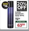 Cravity Deodorant Body Spray-250ml