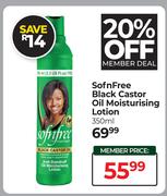 SofnFree Black Castor Oil Moisturising Lotion-350ml