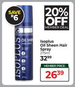 Isoplus Oil Sheen Hair Spray-275ml