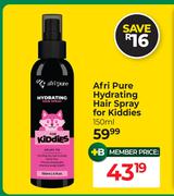 Afri Pure Hydrating Hair Spray For Kiddies-150ml