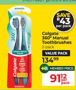 Colgate 360° Manual Toothbrushes-Per Pack