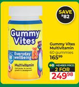 Gummy Vites Multivitamin 60 Gummies-For 2