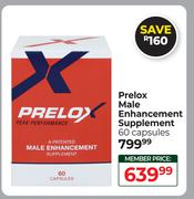 Prelox Male Enhancement Supplement 60 Capsules