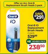 Oral-B 2-Pack iO Replacement Brush Heads