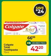 Colgate Total Toothpaste-75ml