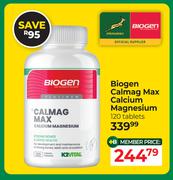 Biogen Calmag Max Calcium Magnesium 120 Tablets