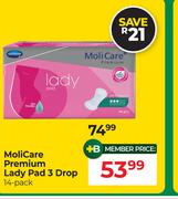Molicare Premium Lady Pad 3 Drop 14 Pack