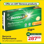 Berocca Performance 30 Effervescent Tablets