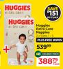 Huggies Extra Care Nappies (Sizes 1-5)-Per 2 Pack