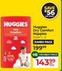 Huggies Dry Comfort Nappies-Per Pack