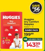Huggies Dry Comfort Nappies-Per Pack