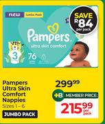 Pampers Ultra Skin Comfort Nappies-Per Pack