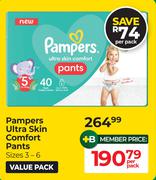 Pampers Ultra skin Comfort Pants-Per Pack