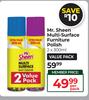 Mr. Sheen Multi-Surface Furniture Polish 2 x 300ml-Per Pack