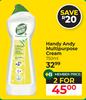 Handy Andy Multipurpose Cream-For 2 x 750ml